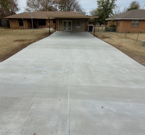 Dee Burton Concrete Driveway Replacement After